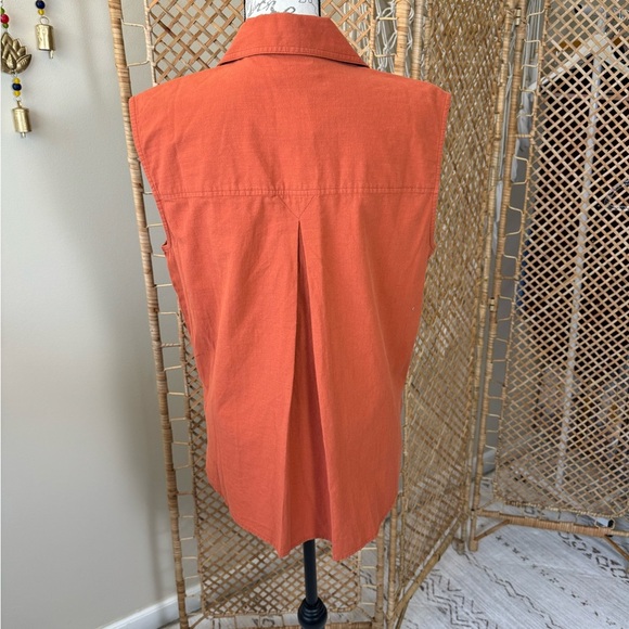 Banana Republic Sleeveless Top  Rustic Orange - Picture 7 of 10